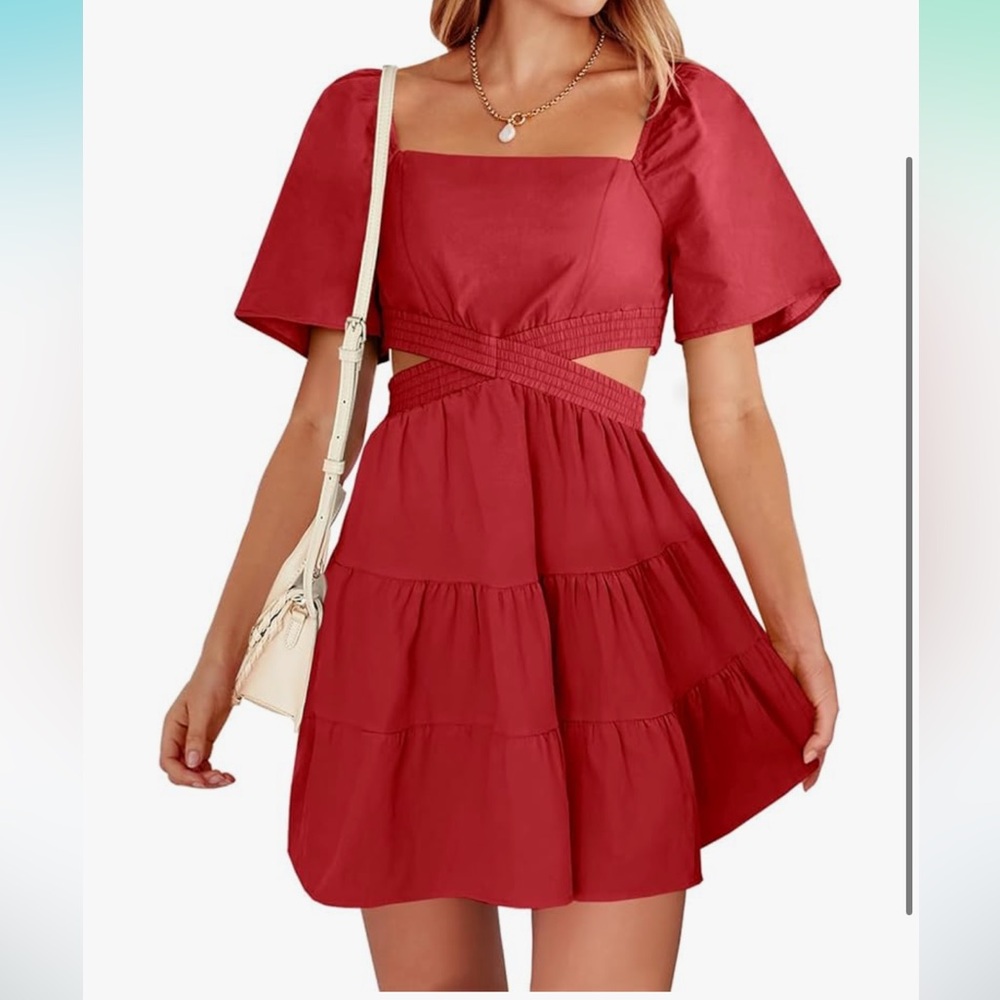 Elegant Red Women's Dress